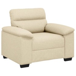 Canapé/Fauteuil crème 100x81x84 cm tissu 618164618164