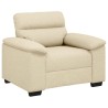 Canapé/Fauteuil crème 100x81x84 cm tissu 618164618164