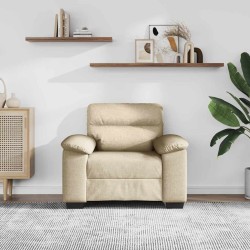 Canapé/Fauteuil crème 100x81x84 cm tissu 618164618164