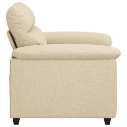 Canapé/Fauteuil crème 100x81x84 cm tissu 618164618164