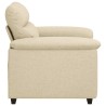 Canapé/Fauteuil crème 100x81x84 cm tissu 618164618164