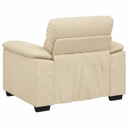 Canapé/Fauteuil crème 100x81x84 cm tissu 618164618164