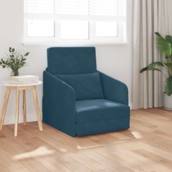 Canapé-Lit Bleu 65 x 80 x 83 cm Velours 618170618170