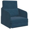 Canapé-Lit Bleu 65 x 80 x 83 cm Velours 618170618170