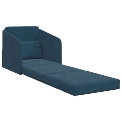 Canapé-Lit Bleu 65 x 80 x 83 cm Velours 618170618170