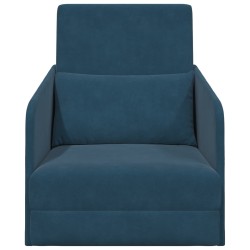 Canapé-Lit Bleu 65 x 80 x 83 cm Velours 618170618170