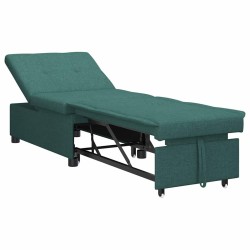 Canapé-lit escamotable Vert foncé 194 x 50 x 82 cm tissu 618174618174