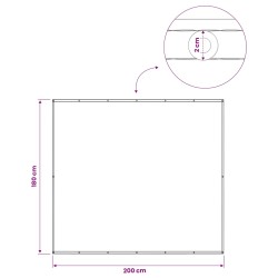 Écran de confidentialité pour balcon 180 x 200 cm 618177618177