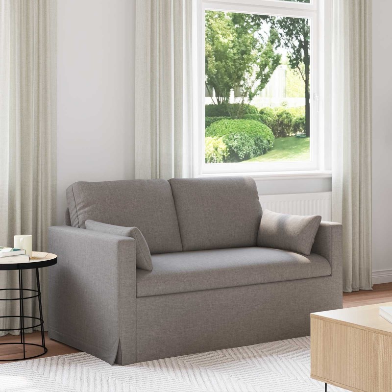 Canapé Taupe 139 x 78 x 80 cm tissu 618188618188