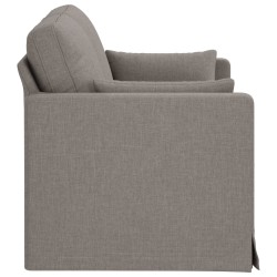 Canapé Taupe 139 x 78 x 80 cm tissu 618188618188