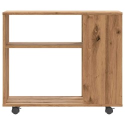 Table d'appoint chêne artisanal 70x35x55 cm bois d'ingénierie 618189618189