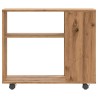 Table d'appoint chêne artisanal 70x35x55 cm bois d'ingénierie 618189618189