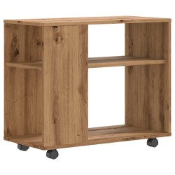 Table d'appoint chêne artisanal 70x35x55 cm bois d'ingénierie 618189618189