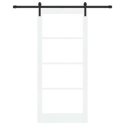 Porte coulissante ORKDAL Blanc et Noir 93 x 211 cm 618198618198