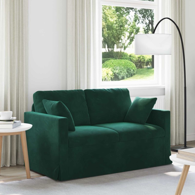 Canapé Vert foncé 138 x 78 x 80 cm Velours 618200618200