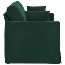 Canapé Vert foncé 138 x 78 x 80 cm Velours 618200618200