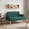 Canapé love seat avec capitonnage en boutons Vert foncé Tissu 618202618202