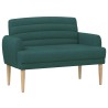 Canapé love seat avec capitonnage en boutons Vert foncé Tissu 618202618202