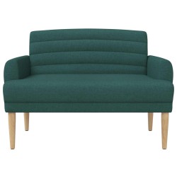 Canapé love seat avec capitonnage en boutons Vert foncé Tissu 618202618202