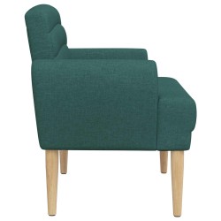 Canapé love seat avec capitonnage en boutons Vert foncé Tissu 618202618202