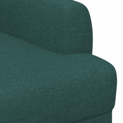 Canapé love seat avec capitonnage en boutons Vert foncé Tissu 618202618202