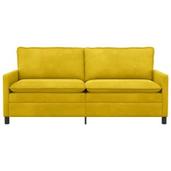 Canapé Jaune 196 x 81 x 87,5 cm Velours 618203618203