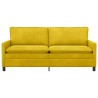 Canapé Jaune 196 x 81 x 87,5 cm Velours 618203618203