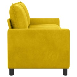 Canapé Jaune 196 x 81 x 87,5 cm Velours 618203618203