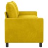 Canapé Jaune 196 x 81 x 87,5 cm Velours 618203618203