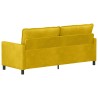 Canapé Jaune 196 x 81 x 87,5 cm Velours 618203618203