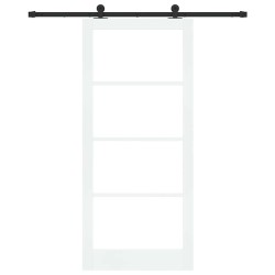 Porte coulissante ORKDAL Blanc et Noir 93 x 211 cm 618205618205
