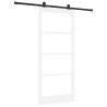 Porte coulissante ORKDAL Blanc et Noir 93 x 211 cm 618206618206