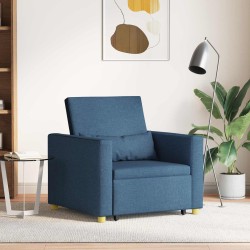 Canapé-lit escamotable simple Bleu 90 x 165 x 87 cm tissu 618214618214