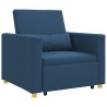 Canapé-lit escamotable simple Bleu 90 x 165 x 87 cm tissu 618214618214