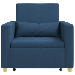 Canapé-lit escamotable simple Bleu 90 x 165 x 87 cm tissu 618214618214