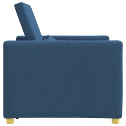Canapé-lit escamotable simple Bleu 90 x 165 x 87 cm tissu 618214618214