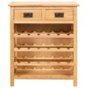 Casier à bouteilles 72 x 32 x 90 cm Bois de chêne massif 618215618215