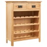 Casier à bouteilles 72 x 32 x 90 cm Bois de chêne massif 618215618215