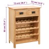 Casier à bouteilles 72 x 32 x 90 cm Bois de chêne massif 618215618215