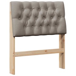 Tête de lit capitonnée Taupe 75 cm Pin massif 618219618219