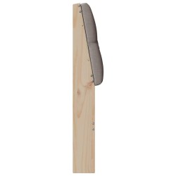 Tête de lit capitonnée Taupe 75 cm Pin massif 618219618219