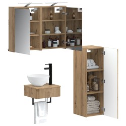 Ensemble d'armoire de salle de bain 4 pc Chêne artisanal 618220618220