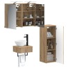 Ensemble d'armoire de salle de bain 4 pc Chêne artisanal 618220618220