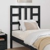 Tête de lit Noir 81x4x100 cm Bois massif de pin 618221618221