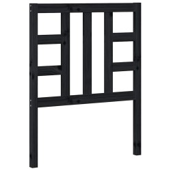 Tête de lit Noir 81x4x100 cm Bois massif de pin 618221618221