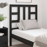 Tête de lit Noir 81x4x100 cm Bois massif de pin 618221618221