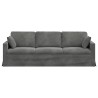 Canapé Gris foncé 228 x 78 x 80 cm Velours 618222618222