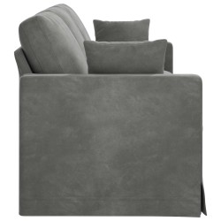 Canapé Gris foncé 228 x 78 x 80 cm Velours 618222618222