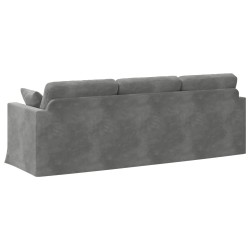 Canapé Gris foncé 228 x 78 x 80 cm Velours 618222618222