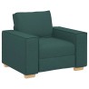 Canapé Fauteuil Vert Foncé 100x78x84 cm Tissu 618225618225